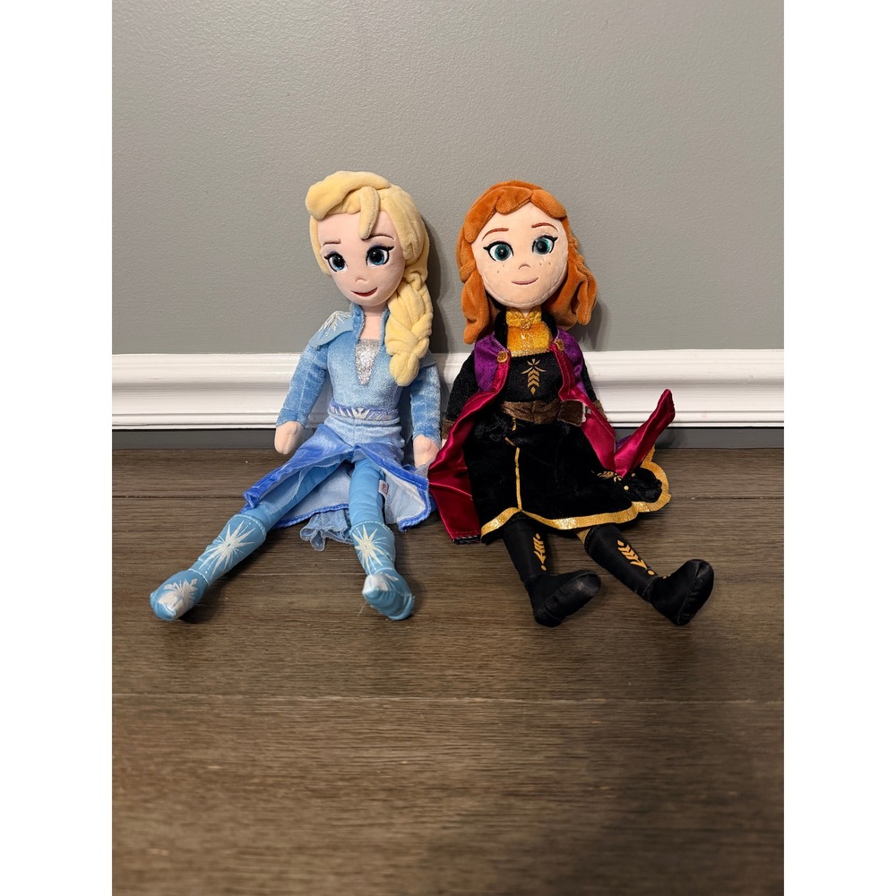 Disney Frozen 2 Ty Sparkle Anna Elsa Plush Doll Set